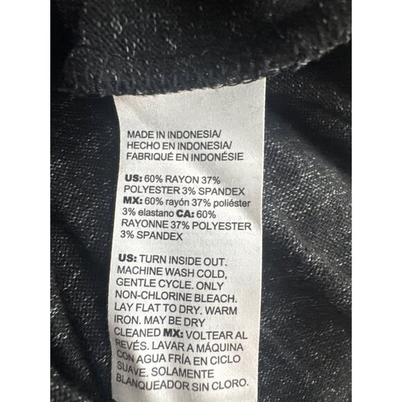 Chicos 3 Zenergy Cowl Neck knit shirt top tunic Black Rayon Blend size XL - Picture 4 of 4